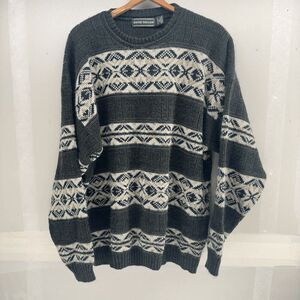 Vintage David Taylor Sweater Mens XLT Green 90s Pullover Preppy Golf Grandpa USA